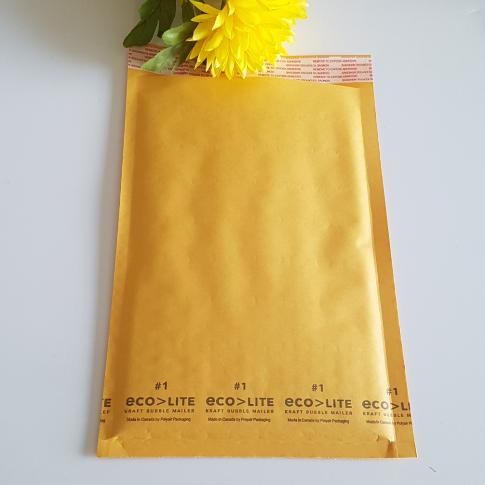 20 pcs ECOLITE Kraft Bubble Envelopes #1 7"x11.25"